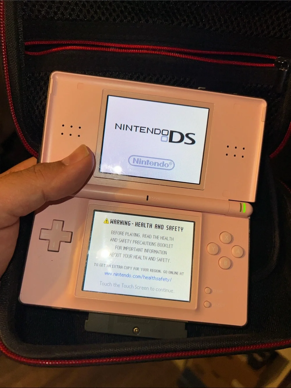 Nintendo DS Lite Light Pink Console bundle